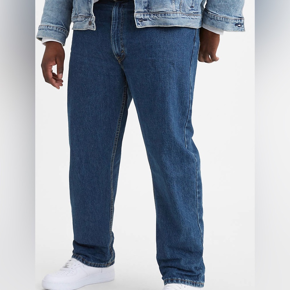 Levis 505 Big & Tall 48W 30L Denim Jeans Straight Leg Zip Fly Classic 5 Pocket